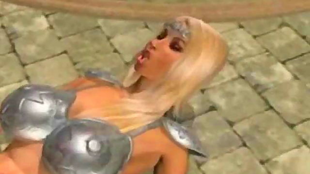 Fucking a 3D Muscular Princess!