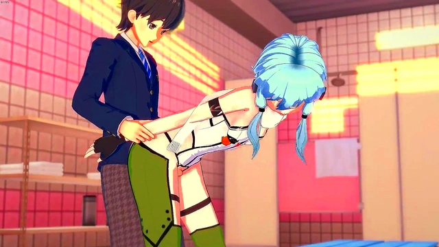 Art Online 3d Hentai - Sinon sucks cock and gets rammed TWICE