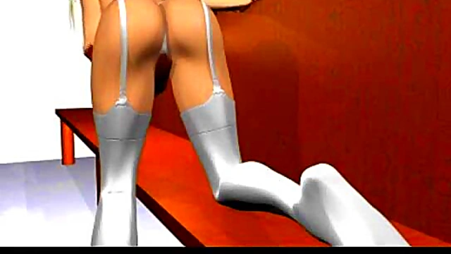 3D Busty Babe Cums!