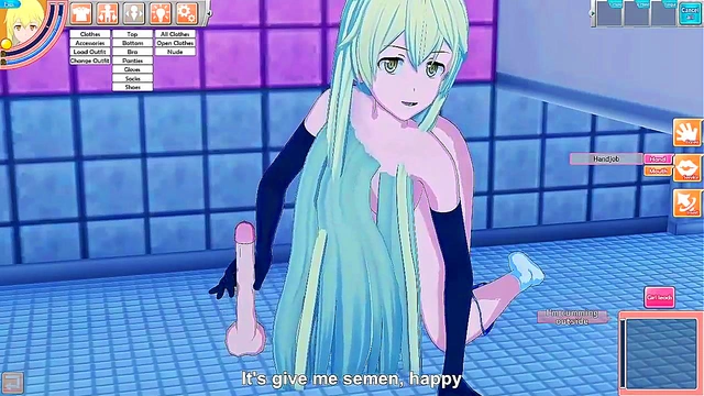 3D Hentai | A night of sex with ais wallenstein in the shower