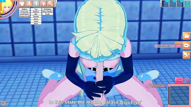 3D Hentai | A night of sex with ais wallenstein in the shower