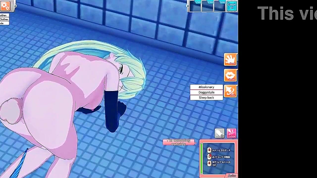 3D Hentai | A night of sex with ais wallenstein in the shower