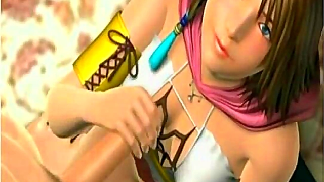 Gorgeous 3D cutie fucking and masturbating