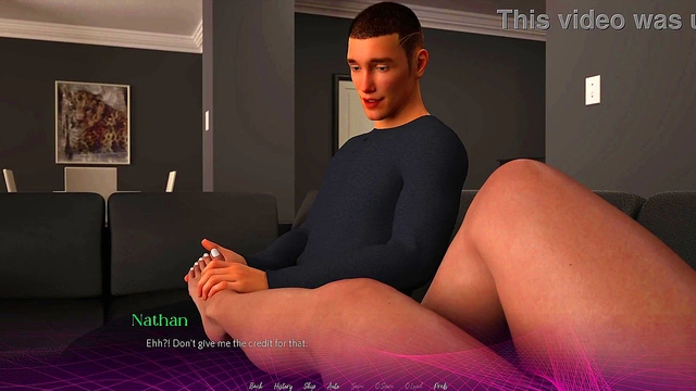THE OFFICE - Sex Scene #8b Big ass Sex with Boy 18+friend - 3d game, porn game