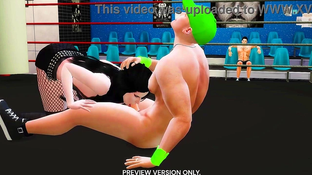 Triple Wrestle With Saraya & Cena - 3d Hentai - Preview Version