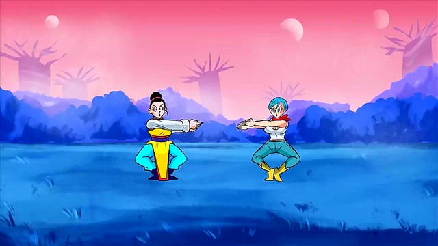 Bulma briefs x gogeta & chichi x son goku riding; creampie; orgasm; big boobs; 3d sex porno hentai; [dragon ball z]