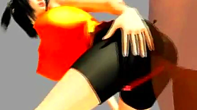 3D Animated Busty Girl 18+ Gets Cum!