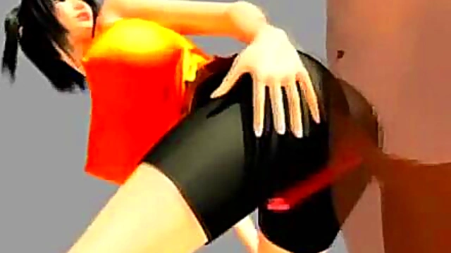 3D Animated Busty Girl 18+ Gets Cum!