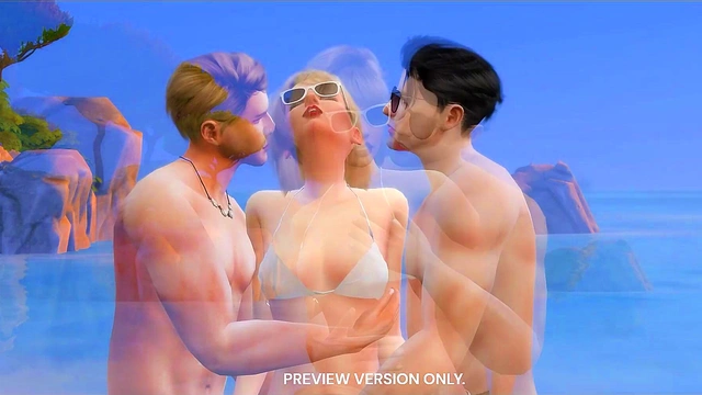 Beach Walk With Taylor And Joe - 3d Hentai - Preview Version