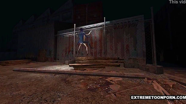 Shaved 3D Toon Babe Gets Fucked Hard by a Monster