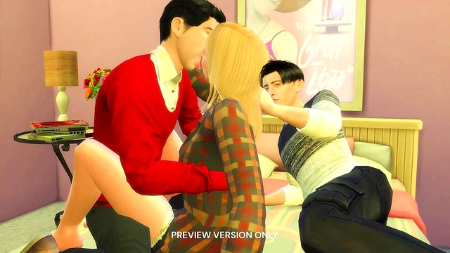 Sharing Friends With Ross Joey And Rachel - 3d Hentai - Preview Version