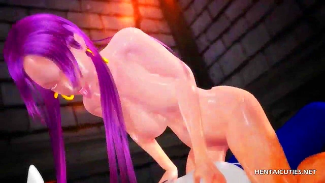 Busty 3d hentai hottie gets her wet pussy rammed until squirt