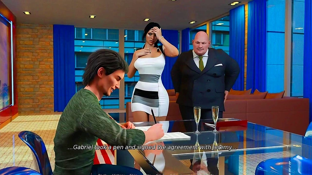 Anna Exciting Affection #10 - Blowjob Jeremy boss - 3d hentai game