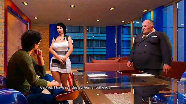 Anna Exciting Affection #10 - Blowjob Jeremy boss - 3d hentai game