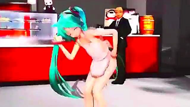 sexy naked apron 3D anime Girl 18+ dance