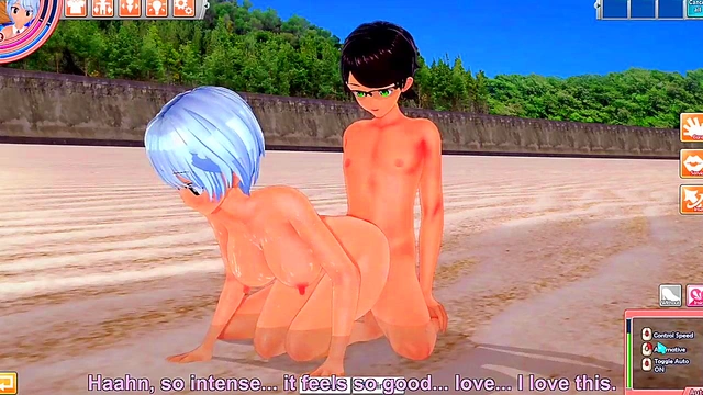 Yukino Agria beach sex 3D hentai