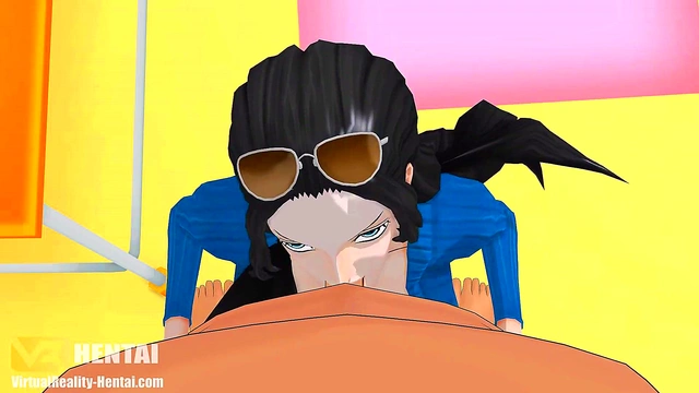 One piece nico robin sucking Dick 3D