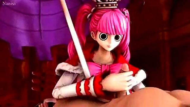 One piece perona handjob 3D