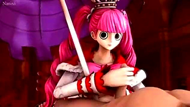 One piece perona handjob 3D