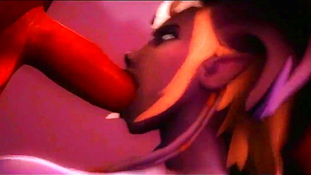 3D Hentai - Dark elf gangbanged with big dicks and recieves creampie and facial - http://toonypip.vip - uncensored 3D Hentai