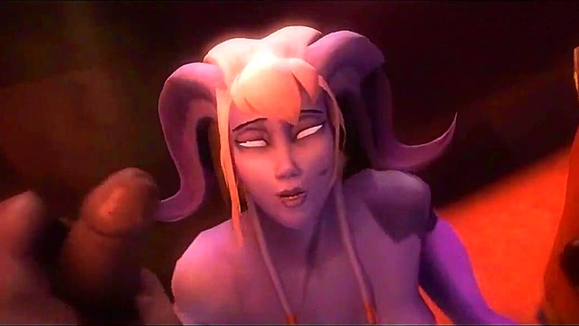 3D Hentai - Dark elf gangbanged with big dicks and recieves creampie and facial - http://toonypip.vip - uncensored 3D Hentai