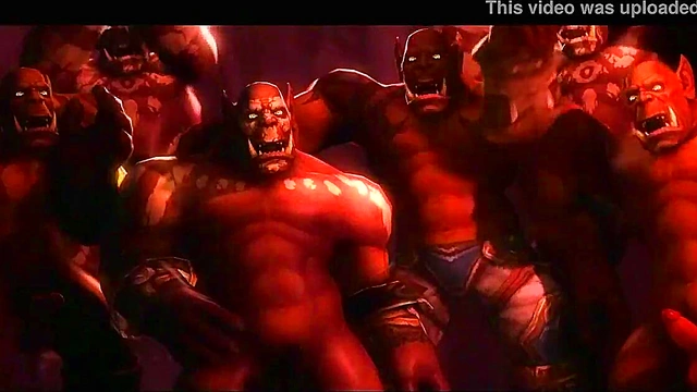 3D Hentai - Dark elf gangbanged with big dicks and recieves creampie and facial - http://toonypip.vip - uncensored 3D Hentai