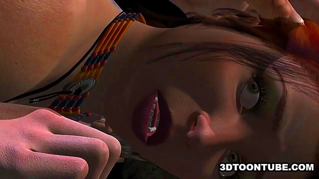 Foxy 3D babe getting her tits and pussy pounded hard