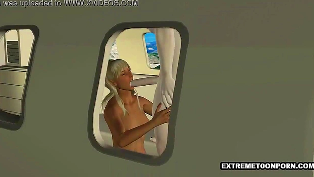 3D Blonde Sucks and Fucks a Horny Vampire Hunk