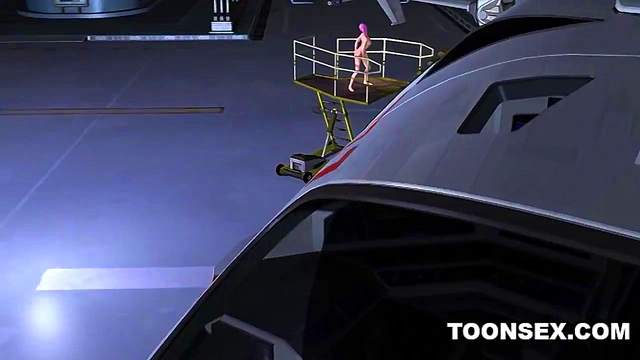 3D Emo Dyke Toys Herself and Gets Scissored