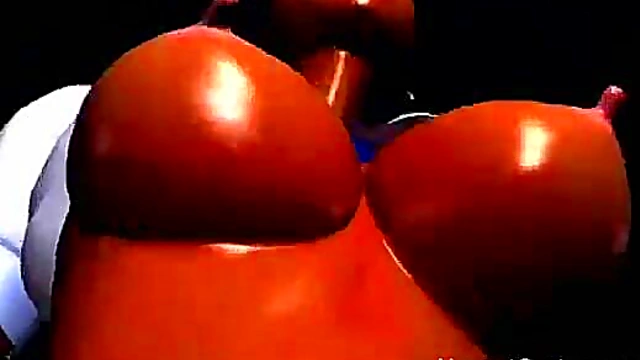 Ebony 3d hottie rammed by a muscled cock