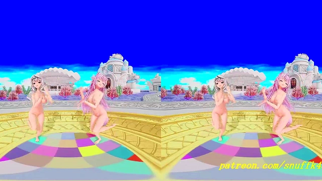 VR180 mmd KoyoriChloe Dance 3d hololive Hentai