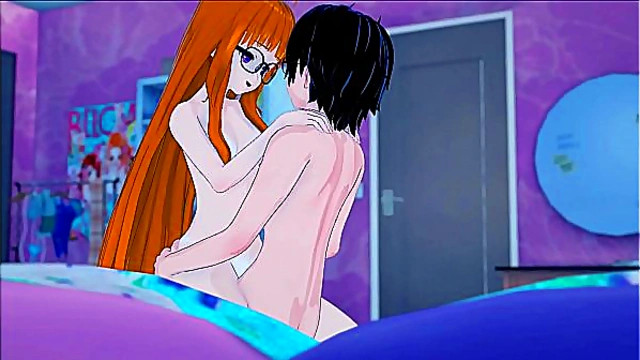 Joker fucks Futaba, part 2! CowGirl 18+, side fuck, and missionary creampie!