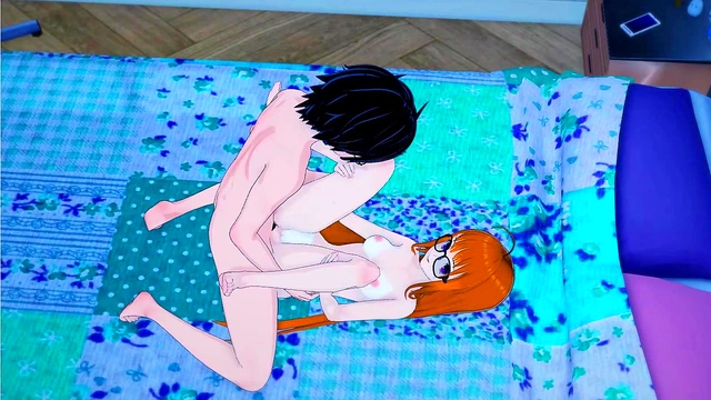 Joker fucks Futaba, part 2! CowGirl 18+, side fuck, and missionary creampie!