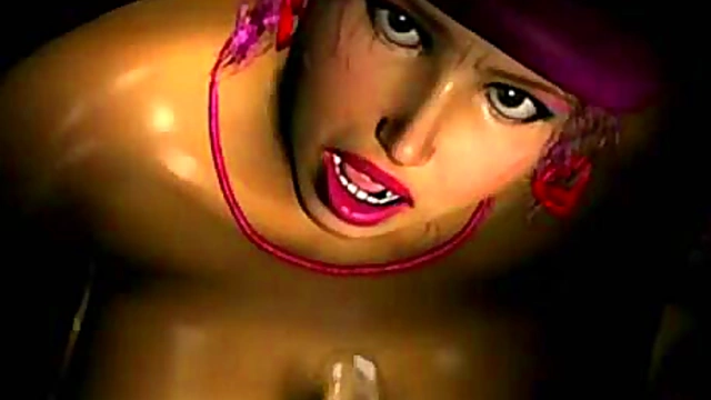 3D Busty Pin Up Blowjob!