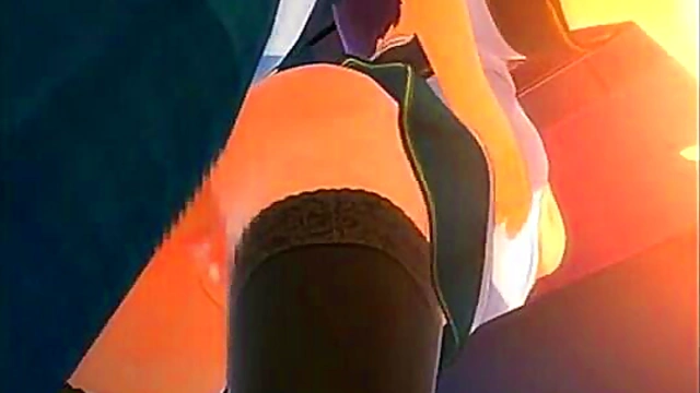 3D Creampied Three Times!