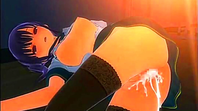 3D Creampied Three Times!