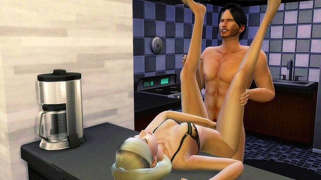 Fucking My Girl 18+friend in their Kitchen - 3D Hentai