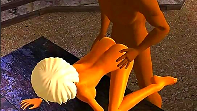 Petite 3d hottie gets her pussy fucked