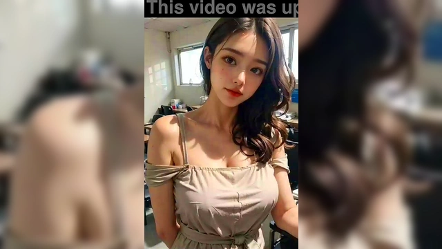 (3D ANIMATED HENTAI ASIAN MODEL) at the hospital (with pussy masturbation ASMR sound!)