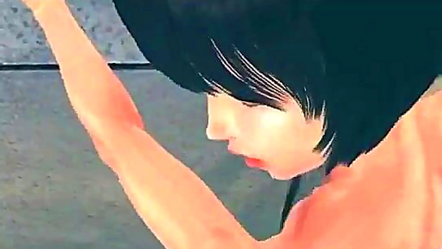 Busty 3d asian slut gets her pussy rammed