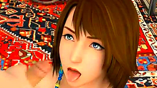 3D Babe Takes a Facial!