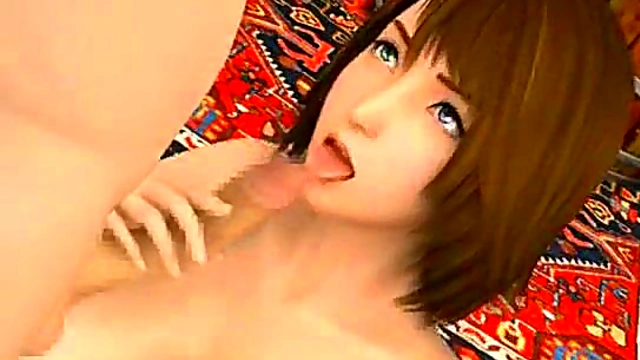 3D Babe Takes a Facial!