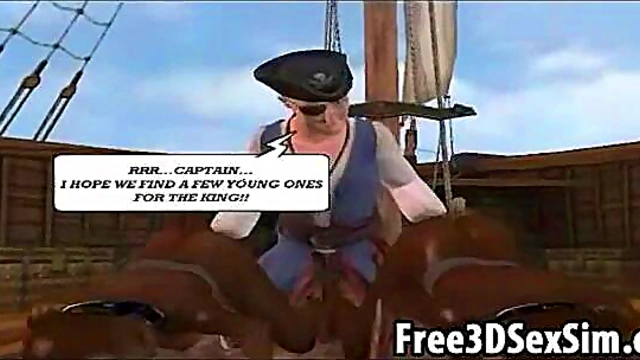 Sexy 3D ebony babe gets fucked on the beach