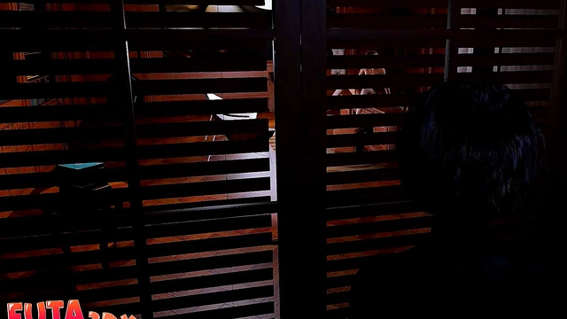 Futa3dX - Big Tittied Brunette Futa Spies On Blonde And Fucks Her Hard