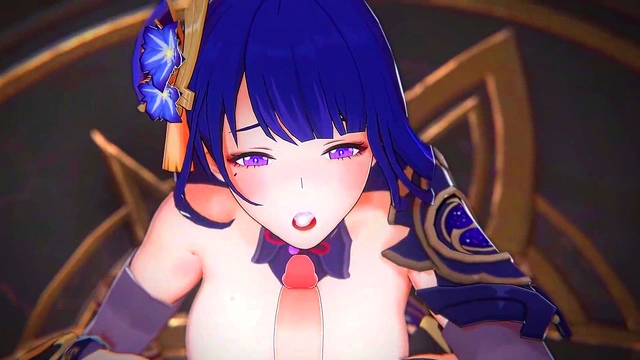 3D Compilation: Keqing Ganyu Threesome Raiden Shogun Blowjob Titjob Yae Miko Uncensored