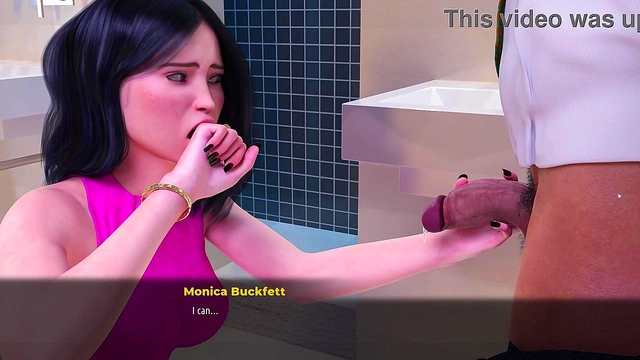 Fashion Business #1 - Monica suck dicks twice in toilet - Porn games, Adult games, 3d game
