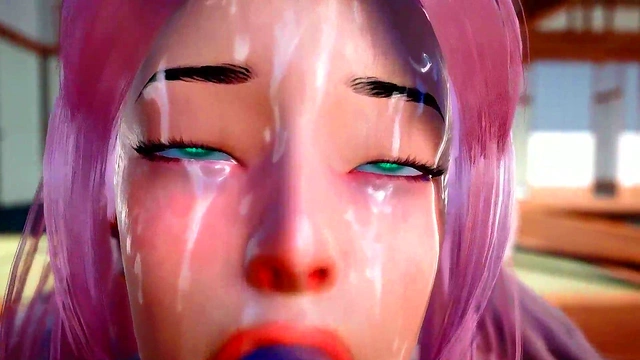 Sakura gets Fucked in Hot Threesome Hentai