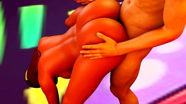 Fortnite 3d animated parody Fucknite and a Big ass booty is bouncing on a rock hard cock