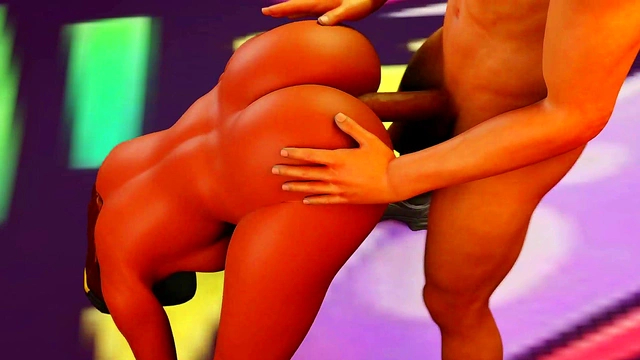 Fortnite 3d animated parody Fucknite and a Big ass booty is bouncing on a rock hard cock