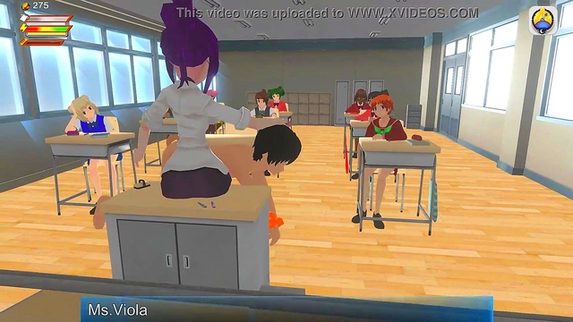 Femdom Teacher Spanks and Pisses on you in Class